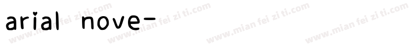 arial nove字体转换